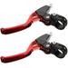 Bicycle Speed Racing All-aluminum Brake Handle Pair (red) 2pcs Cycling Bike Bikes Handlebar Variable Alloy