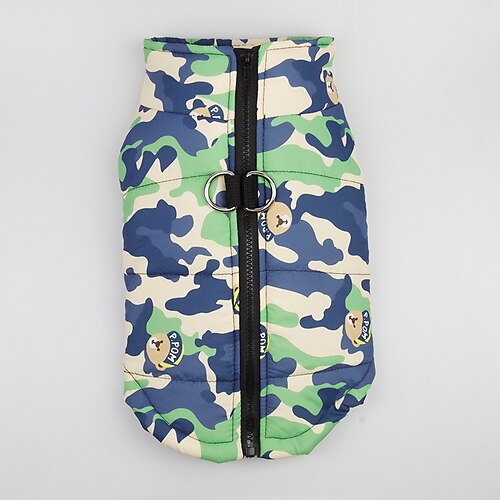 Hundekleidung für kleine Hunde Winterwelpe Haustier Hundekleidung wasserdichte mittelgroße Hundemanteljacke (l, orange) Image