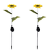 2 Packs Solar Sunflower Lights Upgrade Solar Powered Sunflower Lights LED Solar Lights Outdoor for Patio Lawn Garden Yard Pathway Decoration