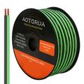 AOTORUA 12 Gauge Wire 50 Feet 2 Conductors Power Ground Cable 12AWG Stranded Flexible Wire for Electrical Wire Primary Automotive Wire Battery Cable Car Audio Speaker 12 Volt Low Voltage Wiring