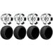 ITP SS112 Black Golf Wheels 14 205x30-14 Cruze Tires E-Z-GO & Club Car