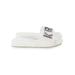 Jaxine Embellished Platform Slides - White - Karl Lagerfeld Flats