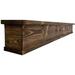 TJUNBOLIFE Rustic Mantle | Fireplace Mantel for Decor | Wood Mantel | | Floating | Farmhouse Fireplace Surround | Long for Fireplace (Unfinished 72 Inch)