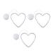 3pcs Valentine s Day Suction Cup Lights Creative Heart Shaped Sucker Lights