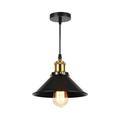 Clearance TOFOTL Chandelier Retro Industrial Style Pendant Lamp E27 Light Source Hanging Light Iron Black Pot Lid Shape Adjustable Pendant Light for Bar Restaurant Hotel Kitchen Bedroom