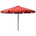 Outdoor Parasol with Wooden Pole 129.9 Terracotta