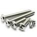 (5pcs) 316 Stainless Steel Pan Head Phillips Screws for Mechanical Accessories M4x45mm (length does not include header).
