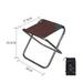 ALSLIAO Outdoor Aluminum Alloy Folding Stool Portable Fishing Camping Stool Beach Chair L Coffee