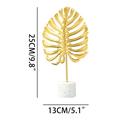 Home Decor Gnobogi Nordic Metal Turtle Leaf Furnishing Gold Leaf Crafts Desktop Abstract Sculpture Clearance