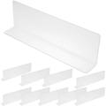 10 Pcs Dividing Partition Clear Shelf Divider Cabinet Organization Shelves Drawer Scratch Card Dividers for Wood