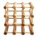 Wood Stackable Modular Wine Rack Storage Holder With Natural Pins 12 Bottle