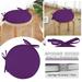 Pengzhipp Seat Cushion Round Garden Chair Pads Seat For Outdoor Bistros Stool Patio Dining Room Soft Cozy Home Textiles Purple