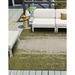 Unique Loom Ombre Outdoor Modern Rug 10 8 x 10 8 Square Green