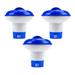 3Pcs 5 Inch Chemical Floating Dispenser for Pools Premium Automatic Chlorine Tablets Floaters