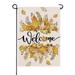 Artofy Welcome Fall Maple PEF1 Leaves Small Decorative Garden Autumn Pumpkin Sunflower Rustic Yard Lawn Outside Decor Thanksgiving Seasonal Farmhouse Outdoor Home Decoration Double Sided 12 x 18