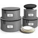 China Storage Containers Hard Shell - Glass & Dish Storage Containers For Transport Moving Party - 5 Pc. Stackable Plate Storage Set For Dinnerware Mugs Cups - Felt Plate Protector Included