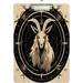 Coolnut Acrylic Clipboards with Low Profile Clip A4 Standard Size 9 x 12.5 File Holder for Writing Drawing Clip Boards for Doctors Offices Satanic Goat 2 Gifts