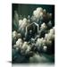 COMIO Abstract Cloud Wall Art Natural Landscape Posters Emerald Green Wall Prints Contemporary Picture In Living Room White Cloud Poster Weather Paintings Cloud Natural Artwork