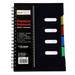 Kiskick No Ink Bleeding Notebook Spiral Notebook with Dividers Smooth Writing Premium Thickened Page No Ink Bleeding Agenda Notebook Office Supplies