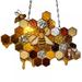 Bee Suncatchers Ornaments Not Easy to Fade Colorful Honeycomb Pendant