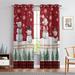 Sanviglor Christmas Grommet Blackout Window Drapes Thermal Insulated Window Drapes Eyelet Ring Top Window Curtain Room Darkening Curtain Style A 52x63in-2PCS