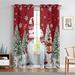 Sanviglor Christmas Grommet Blackout Window Drapes Thermal Insulated Window Drapes Eyelet Ring Top Window Curtain Room Darkening Curtain Style D 52x63in-2PCS