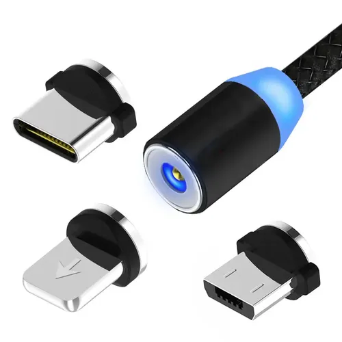 1m USB zu Typ C Magnet kabel Supers chn elles Laden qc 4 0 3 0 USB-C zu Micro USB Kabel Kabel für