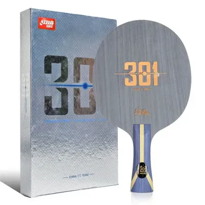 DHS Hurricane 301 H301 Tischtennisschläger 5 Holz 2 AC Offensive Carbon Ping-Pong-Klinge für chinesische Nationalmannschaft Image