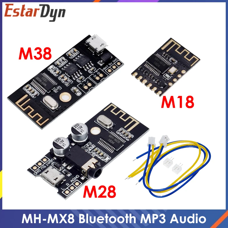MH-MX8 M18/M28/M38 Drahtlose Bluetooth MP3 Audio Receiver Board BLT 4,2 MP3 verlustfreie Decoder Image