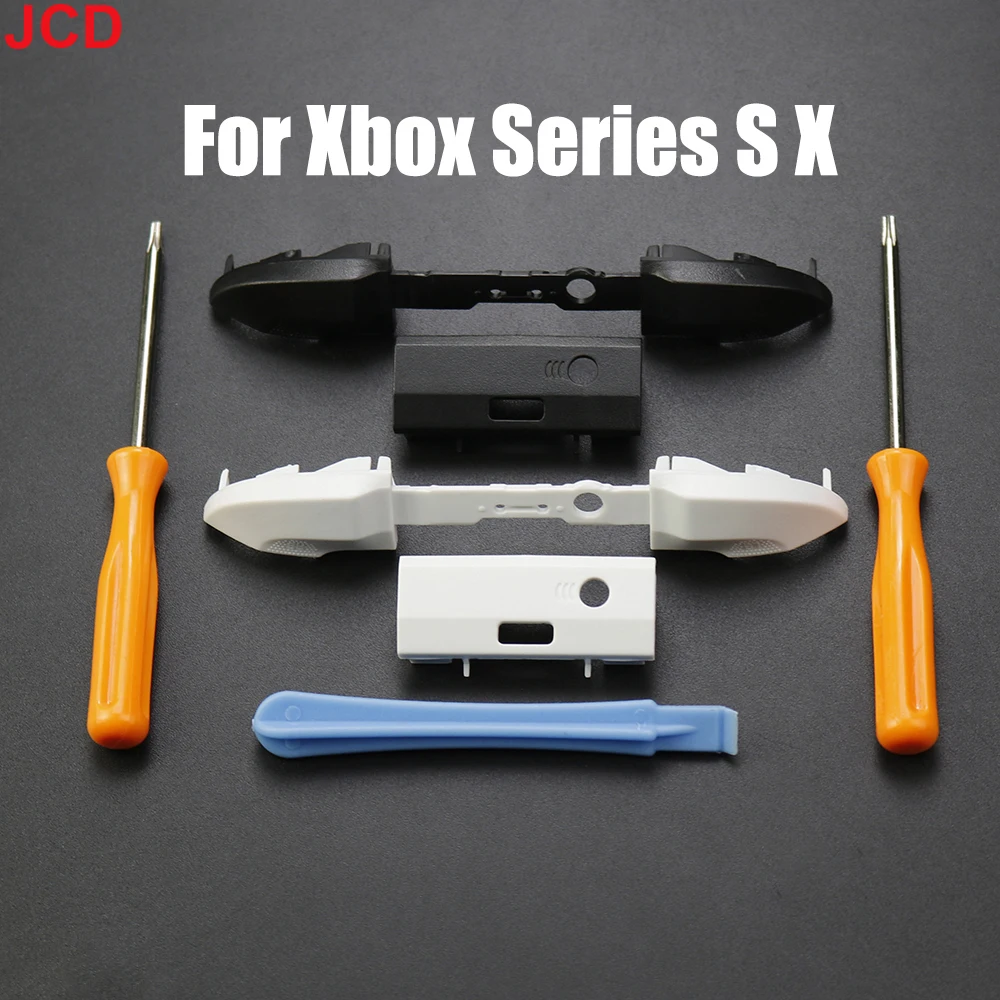Jcd 2 sets rb lb Stoßstangen knöpfe für xbox Serie x s Controller Trigger knopf Mittel halter mit Schrauben dreher Werkzeug Image