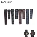 Mode 22mm Silikon & Leder Armband Für TAG HEUER Serie Unisex Qualität Band Weiche Uhr Strap Für