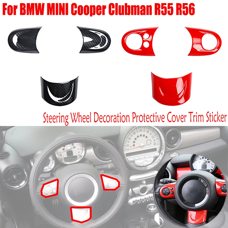 Für BMW MINI R56 2007-2013 Für MINI Cooper Clubman R55 2012 2011 2010 Lenkrad Dekoration Schutzhülle trim Aufkleber Image