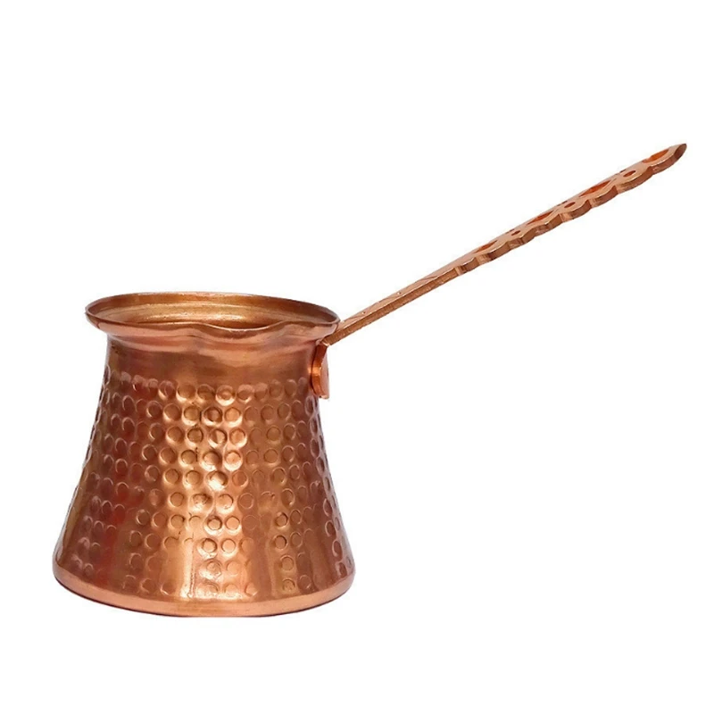 Kaffee Holzgriff türkische türkische Kaffeekanne 320ml Kaffee türkische Kupfer Kaffee maschine für türkische Cezve Cafeteria Image