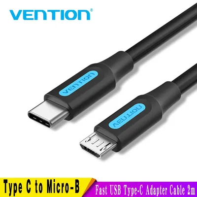 Vention Typ C auf Micro-USB-Kabel, schneller USB-Typ-C-Adapter für Samsung Huawei Xiaomi MacBook Pro, OTG-Handy, Micro-USB-Kabel