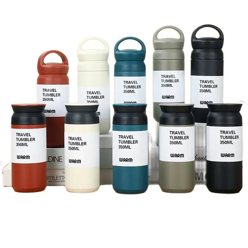 Neue 350 ml 480 ml Stahl Wasser Thermos Tasse Nette Tumbler Tragbare Isolierte Isolierflasche Image