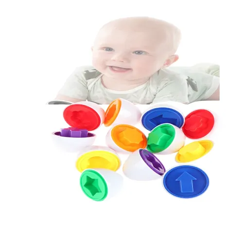 1pc Eier Form Montessori passende Farbe Lernspiel zeug für Baby und Kleinkinder Erkennung Sortierer