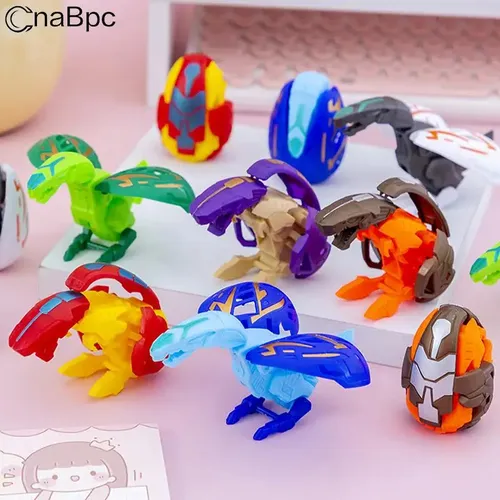 1pc Cartoon Dinosaurier Roboter verwandeln Spielzeug Kinder Verformung Dinosaurier Eier Jungen Baby