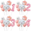 Osterhase 40 Zoll Anzahl Luftballons Set Macaron Orange Sonnenblume Helium Globos Baby party