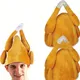 1pc Thanksgiving Truthahn Hut Erwachsenen Thanksgiving Cartoon Hühner bein Hut Karneval Truthahn