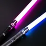 Metall Lichtschwert RGB Laser Schwert Spielzeug Lichtschwert 10 Farbwechsel Kinder Sound fonts Kraft