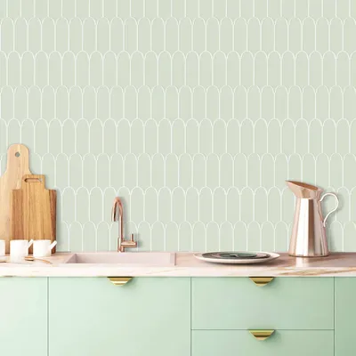 10 Blatt Küchenwand, ölbeständig, selbstklebende Wandaufkleber, Kamin-Dekorationsaufkleber Image
