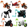 Kf6120 Filmhelden Mini-Bausteine Ziegel Action figuren mit Motorrad für Kinderspiel zeug