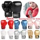 2 stücke Boxtraining Kampf handschuhe Pu Leder Kinder atmungsaktiv Muay Thai Sparring Stanzen Karate