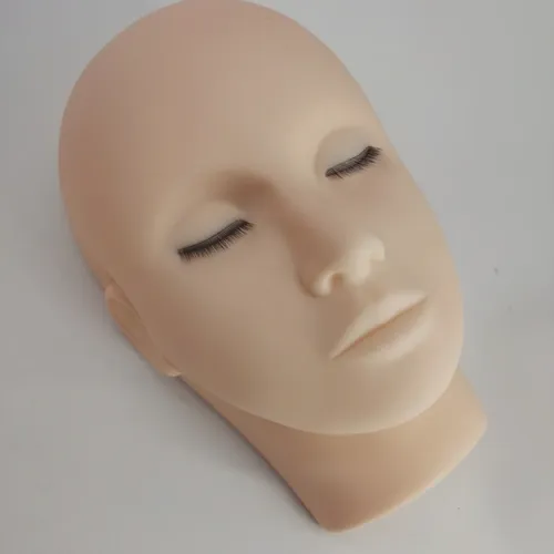 Falschen Wimpern Verlängerung Training Mannequin Kopf Lash Mannequin Kopf Flach Puppe Gesicht Kopf