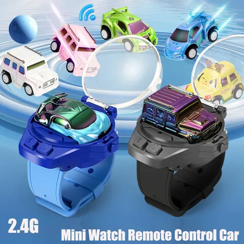 2 4g Kinder Mini Uhr Fernbedienung Auto Spielzeug Neuheit RC Auto Spielzeug Cartoon tragbare
