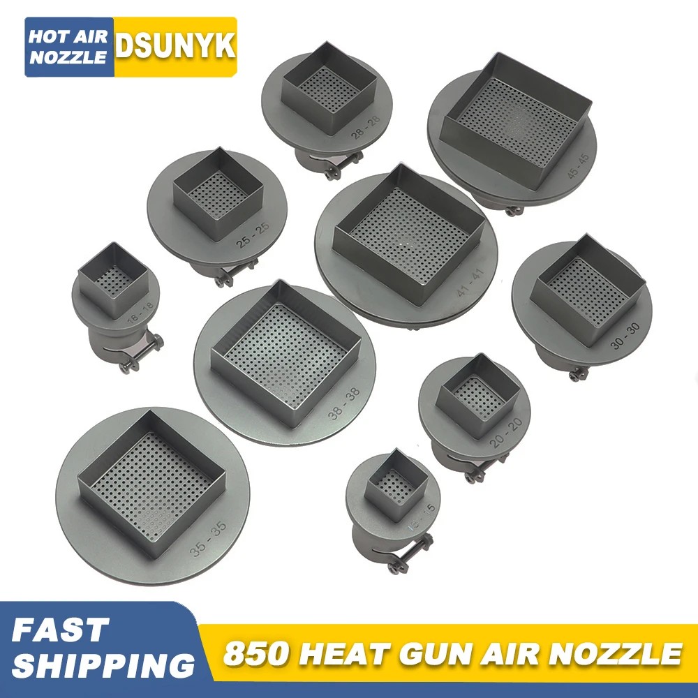 Schweißen Düsen BGA Düse SMD Heißluft Pistole Düse Für SAIKE YIHUA GORDAK 850 909D 853D Allgemeine Heißluft Entlötstation Image