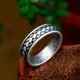Vintage Nordic Viking Edelstahl Ring Für Männer Einfache Mode Celtic Knoten Ring Biker Amulette