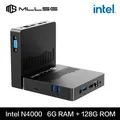 Mllse m2 air mini pc intel celeron n4000 cpu window11 6gb ram 128gb rom dual-band wifi hdmi vga