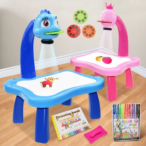 Kinder Mal brett Spielzeug Kinder führte Projektor Kunst Malerei Tisch Schreibtisch Kunst Spielzeug