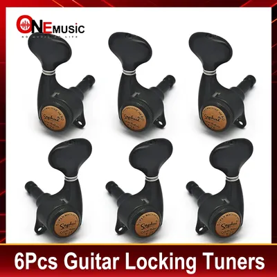 SAPHUE Gitarren-Mechaniken mit Verriegelung, 1:21 Lock String Tuning Key Pegs, Fischschwanz-Stil, Maschinenkopf für elektrische Folk- oder Akustikgitarre